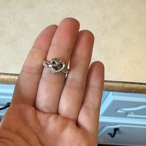 James Avery Sterling Silver Heart Knot Ring - Women's Silver Heart Ring